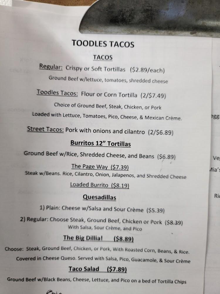 TOODLES TACOS Menu image 3